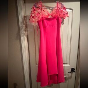Theia Vibrant Pink Dress